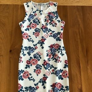Floral Body-Con Formal Dress